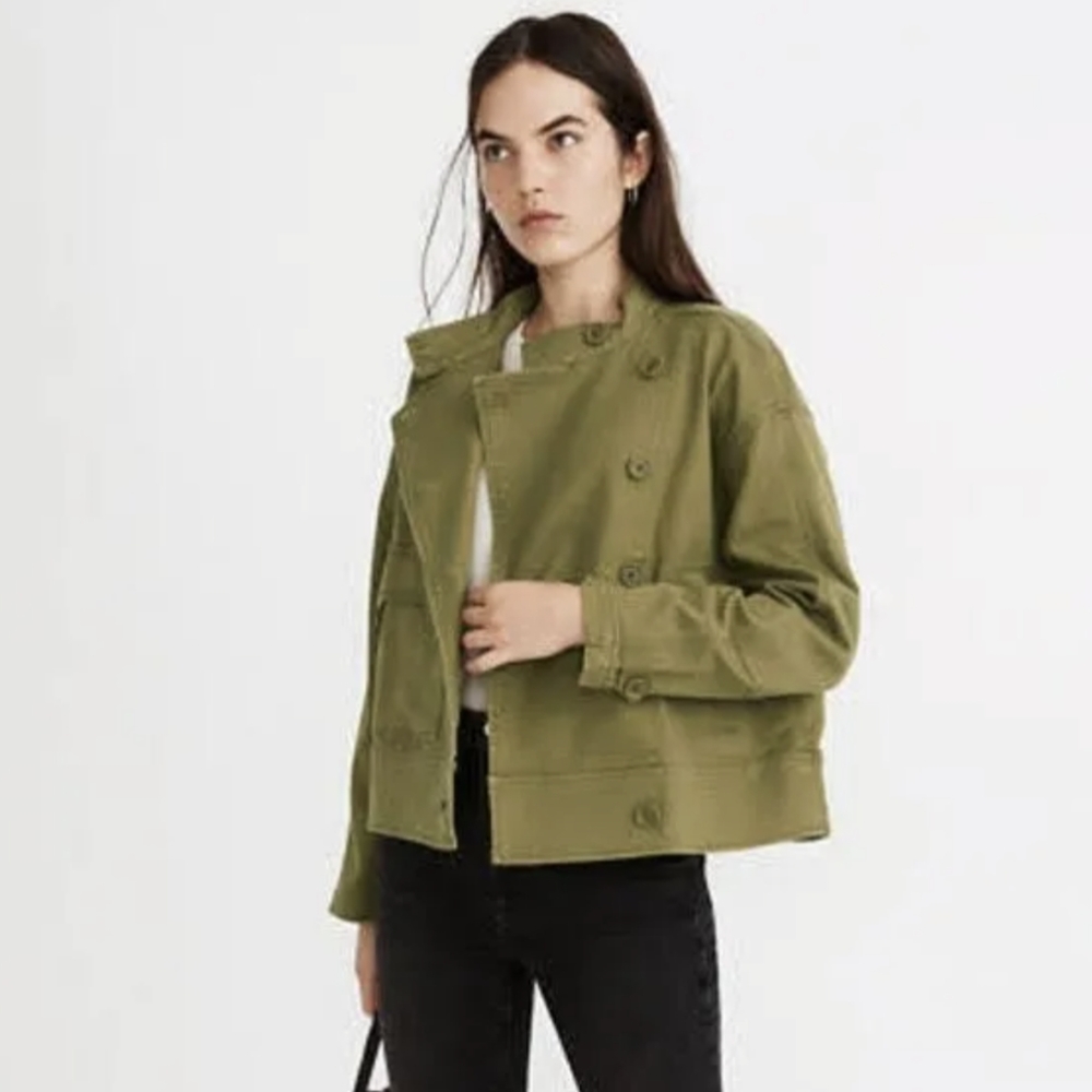 Madewell Felton Military-inspired Jacket, Green, XL